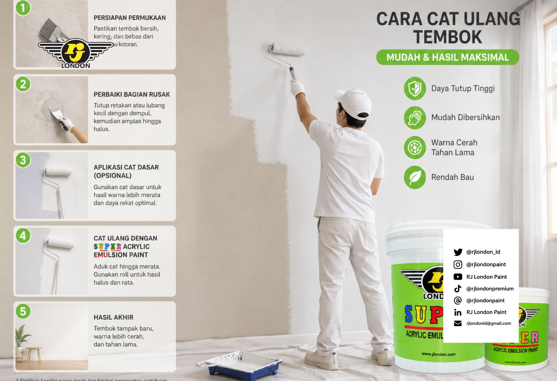 Cara Cat Ulang Tembok yang Benar: Hasil Rapi, Awet, dan Anti Gagal